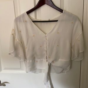 Cute Francesca’s sunflower blouse!